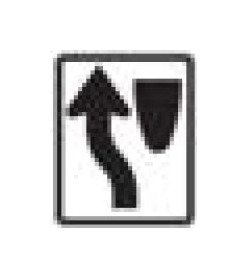 R-Series Black on White Regulatory Sign for Bike Paths, Roads, and Highways - Image 1