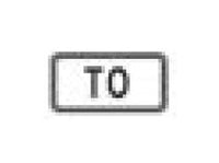 M Series Route Marker & Auxiliary Sign, Black on White