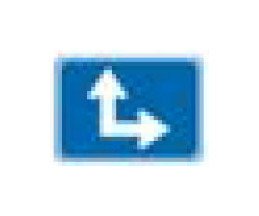 Route Marker and Auxiliary Sign, M Series - White on Blue/Green/Brown - Image 1