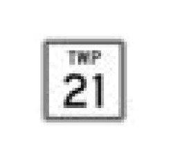 M Series Black on White Route Marker and Auxiliary Sign - Image 1