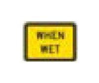 W-Series Black on Yellow Warning Sign - Parking & Traffic Safety