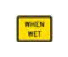 W-Series Black on Yellow Warning Sign - Parking & Traffic Safety - Image 1