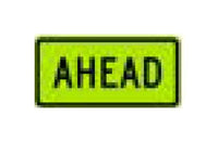 W-Series Warning Sign - Black on Yellow or Fluorescent Yellow-Green