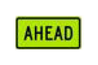 W-Series Warning Sign - Black on Yellow or Fluorescent Yellow-Green - Image 1
