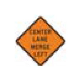 W-Series Expressway Black on Orange Warning Sign 48x48 - Image 1