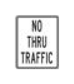 24x30 Black on White Regulatory Sign - R-Series - Image 1