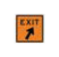 High-Visibility G Series Black on Orange Construction Sign, 48x48in