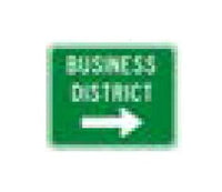 D Series White on Green Conventional Road Guide Sign - Parking and Custom Signs