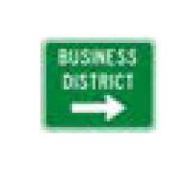 D Series White on Green Conventional Road Guide Sign - Parking and Custom Signs - Image 1
