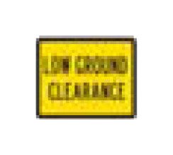 W-Series Black on Yellow Warning Sign 30x24in - Image 1