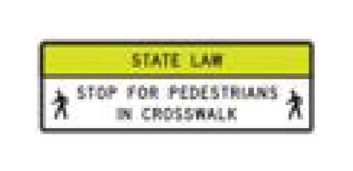 High Visibility R-Series Regulatory Sign - Black and White on Fluorescent Yellow-Green - Image 1