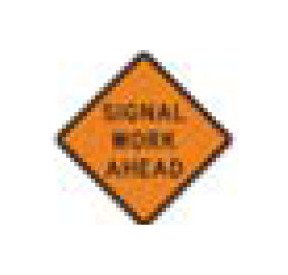 W-Series Black on Orange Warning Sign for Conventional and Expressway Roads - Image 1