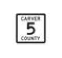 M Series Black on White Route Marker & Auxiliary Sign
