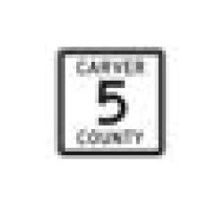 M Series Black on White Route Marker & Auxiliary Sign - Image 1