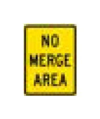 W-Series Black on Yellow Warning Sign for Parking and Roadways