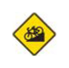 W-Series Black on Yellow Warning Sign - Institutional Grade - Image 1