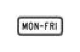 School Warning Sign - Black on White S Series - Image 1