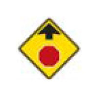 W-Series Black and Red on Yellow Warning Sign - Multiple Size Options for Various Roadways