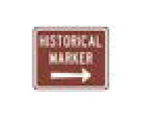 D Series Conventional Road Guide Sign - White on Brown - 36x30 in
