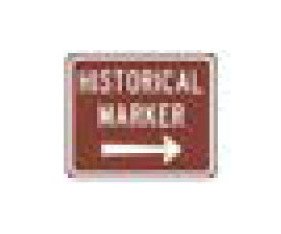 D Series Conventional Road Guide Sign - White on Brown - 36x30 in - Image 1
