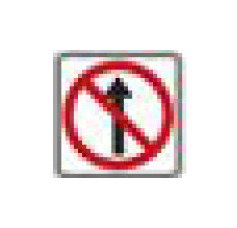 Highly Visible R-Series Black and Red Regulatory Sign - Image 1