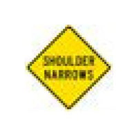 W-Series Black on Yellow Color Warning Sign - Conventional and Expressway Options