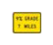 24x18 Black on Yellow Warning Sign - W-Series - Image 1