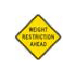 W-Series Black on Yellow Warning Sign - 36 x 36 Inches - Image 1