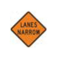 Sign Solutions W-Series Black on Orange Warning Sign
