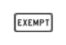 R-Series Black on White Regulatory Sign 24x12 in - Image 1