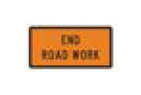 Safety First: G Series Construction Information Sign, Black on Orange, 48 x 24 in