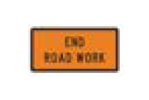 Safety First: G Series Construction Information Sign, Black on Orange, 48 x 24 in - Image 1
