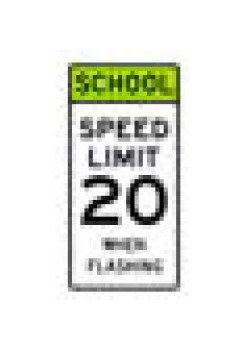 Fluorescent Yellow-Green School Warning Sign - S Series - Image 1