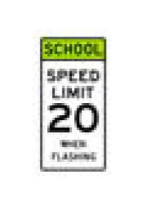 Fluorescent Yellow-Green School Warning Sign - S Series