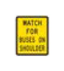 W-Series Black on Yellow Warning Sign - 30 x 36 inches - Image 1