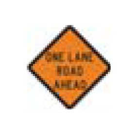 W-Series Black on Orange Warning Sign - High Visibility Reflective Safety Signage - Image 1
