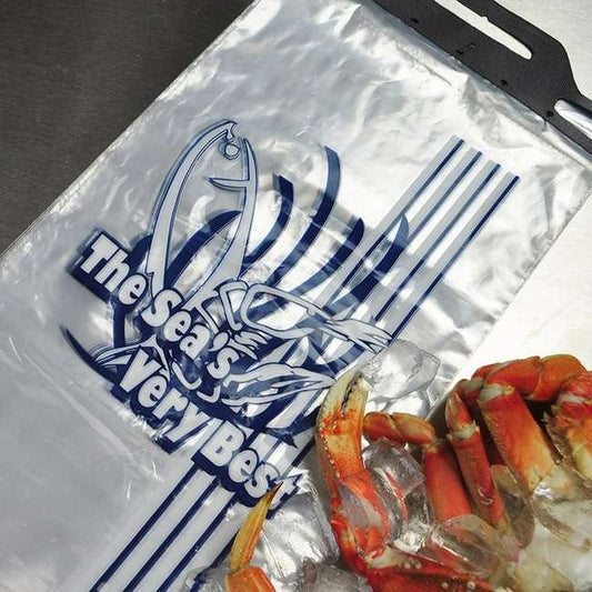 1.0 Mil Seafood Takeout Bags - 12x18 Inch, 1,000 Pack - Image 1