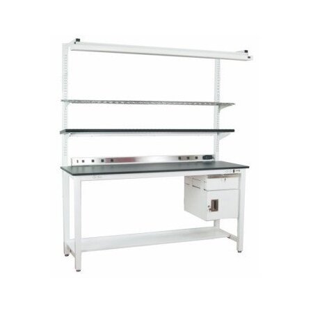 96x24 Plastic Formica Top Lab Workbench - Image 2
