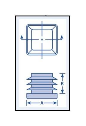 Heavy-Duty Polyethylene Square Tube Plugs - Image 2