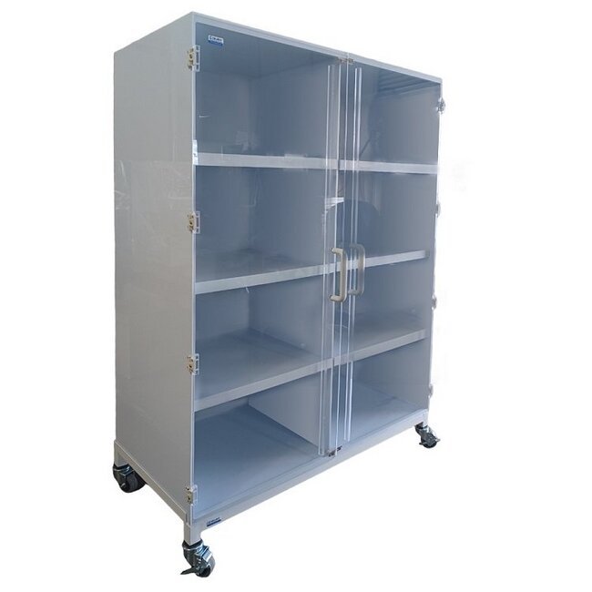 Polypropylene Storage Cabinet with Static Dissipative Doors - Image 1