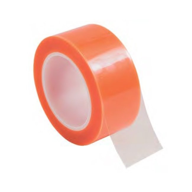 Orange Polyester Tape, 0.875 Inch Width, 72 yd Roll - Image 1