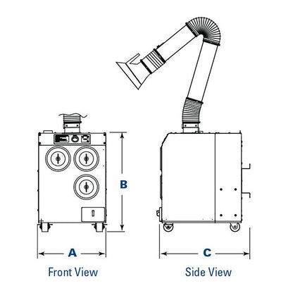 Donaldson® Torit® Easy-Trunk™ Portable Fume Collector - Image 2