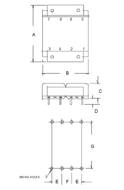 PC Mount Flat Pack Power Transformers - FP40-600 Series - Image 2
