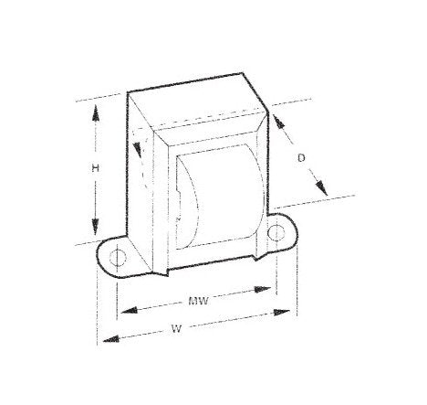 12V Center Tap Secondary Chassis Mount Power Transformers - Image 2