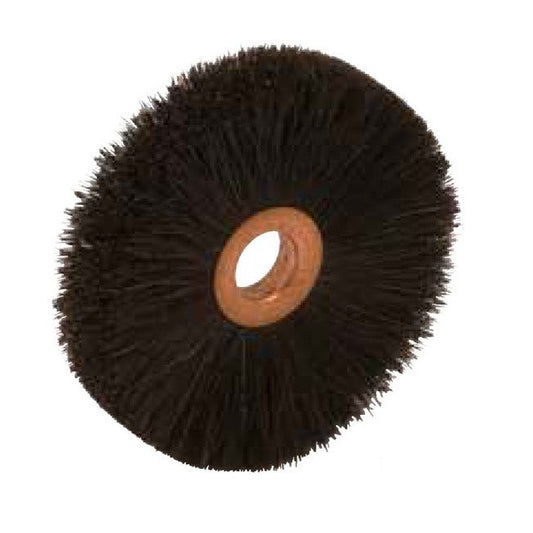 3" Horse Hair Copper Center Non-Metallic Wheel Brush - Image 1