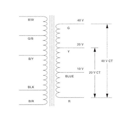 115V Center Tap Universal Chassis Power Transformer - Image 2