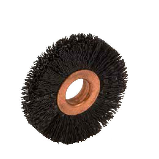 2-Inch Crimped Black Nylon Copper Center Wheel Brush - Image 1