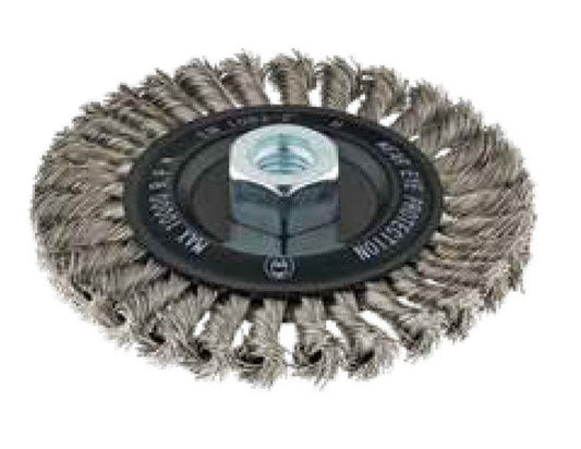Tanis® 5" Stainless Steel Twisted Knot Wheel Brush - Image 1