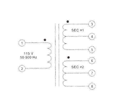 PC Mount Power Transformer with Triple Output Secondaries - Image 3