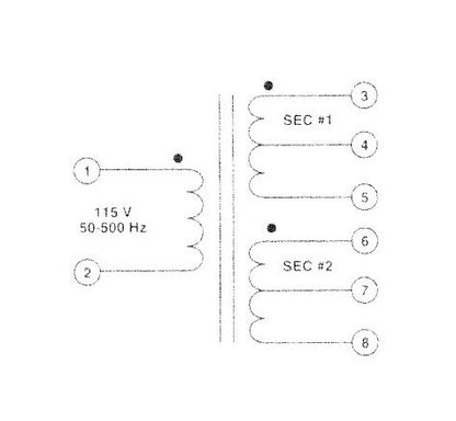 PC Mount Power Transformer with Triple Output Secondaries - Image 3